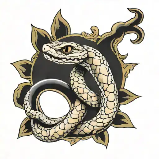 Snake On Hand To Neck