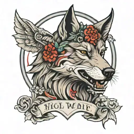 Roman Wolf Latin Motto