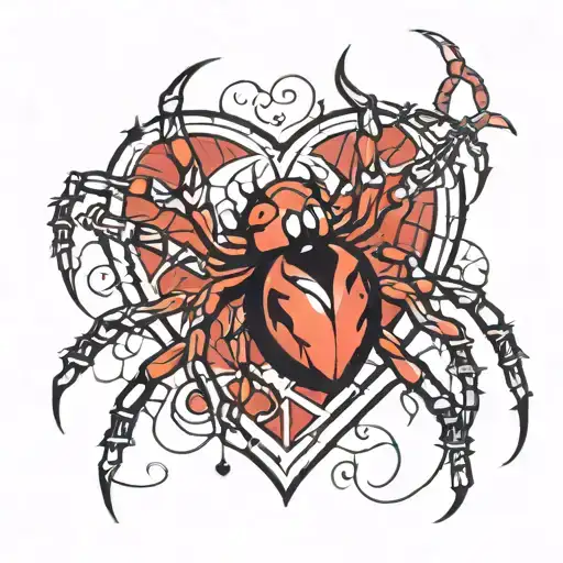 Spider Love Heart