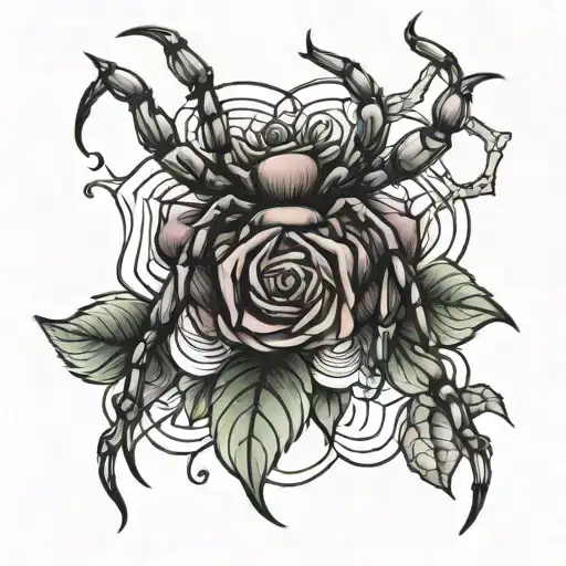 Spider Rose Intertwined