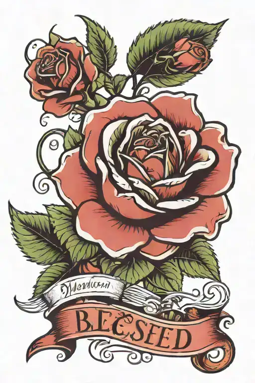 Rose With Name Blessed