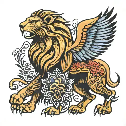 Armenian Lion And Eagle