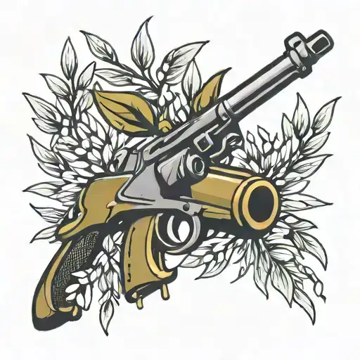 Olive Branch And Gun