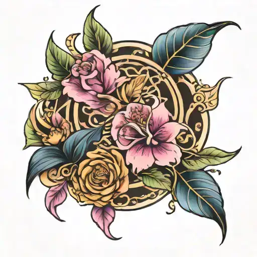 Feminine Tattoo With Gemini Taurus Pisces And Scorpio