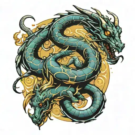 Zodiac Scorpio And Dragon Emerging