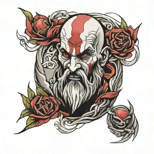 Kratos On Mountain Birds Eye View