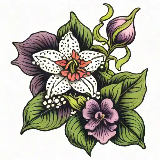 Lilly Of The Valley And African Violet