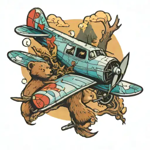 Airplane And Bear