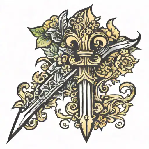 Fleur Des Lis Dagger