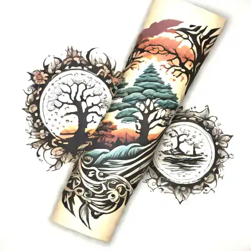 Forearm Sleeve Nature Trees