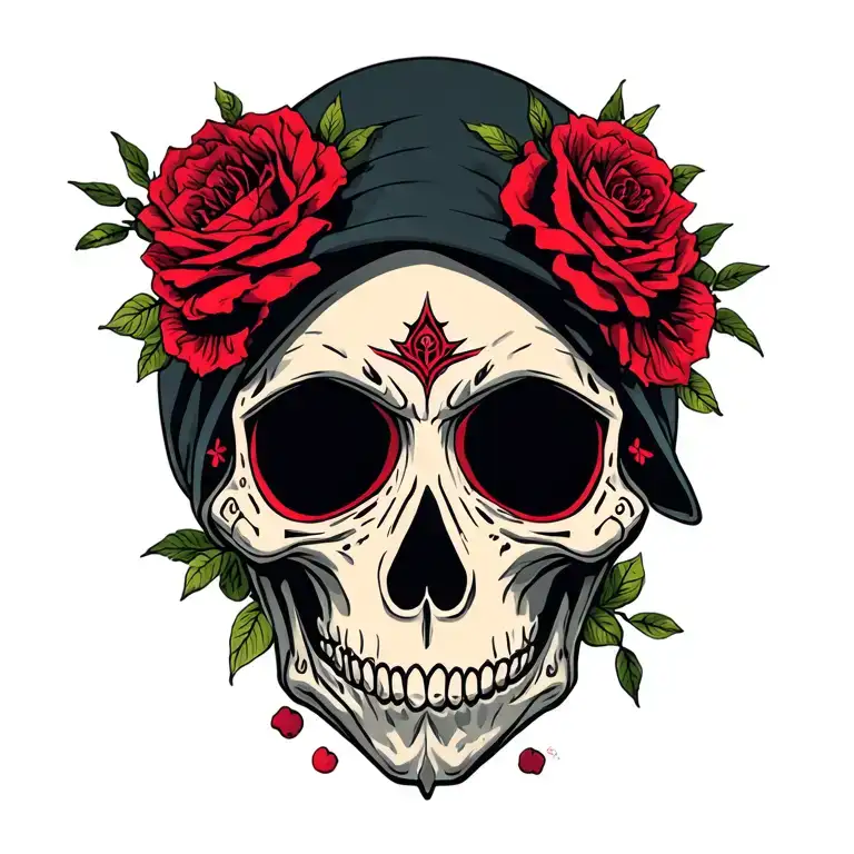 Grim Reaper Sugar Skull