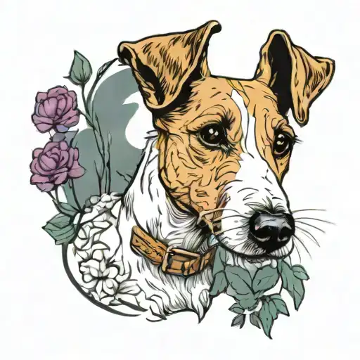 Cartoon Smooth Foxterrier