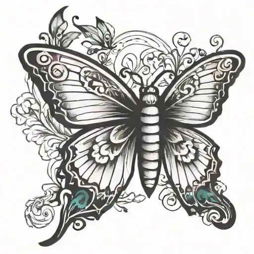 Semicolon With Butterfly Wings