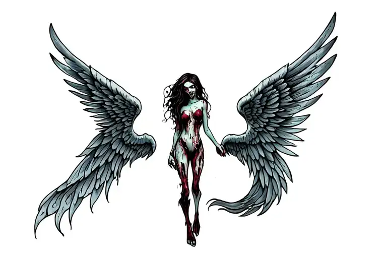 Winged Female Zombie