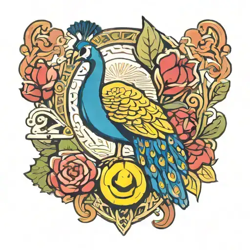 Peacock X Leeds Smiley Badge Surrounded