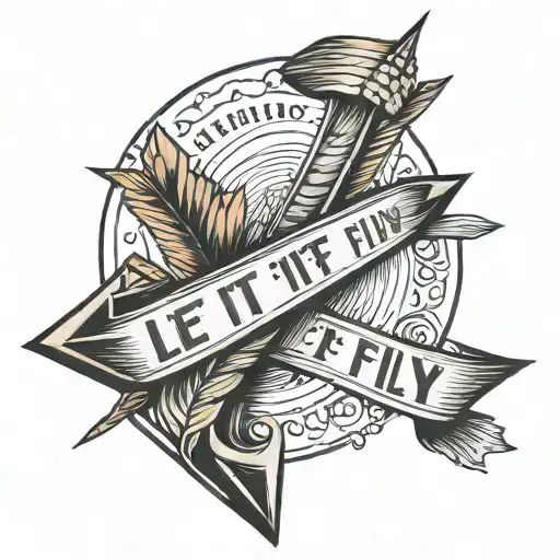 Arrow That Read Let It Fly