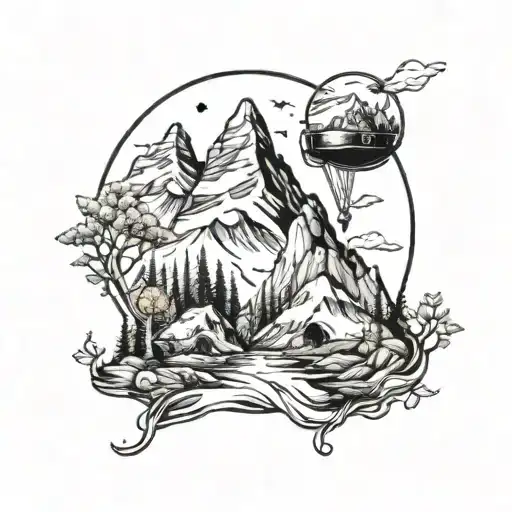 Mountain And Childrens