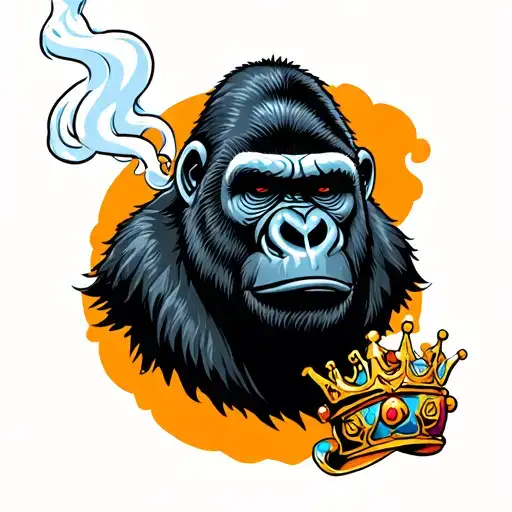 King Gorilla Smoking