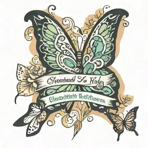 Butterfly Wings With Mental Health Awareness With The Words With Broken Wings I Learnt To Fly