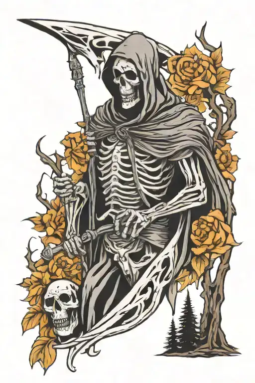 Forest And Grim Reaper