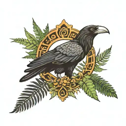 Raven And Ferns Elephant Ears