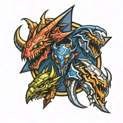 Starcraft All 3 Race's Symbol Intertwined