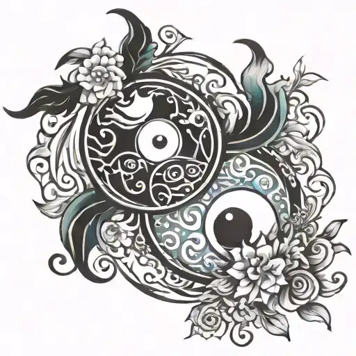 Ying Yang Symbol 143 459 As The Border