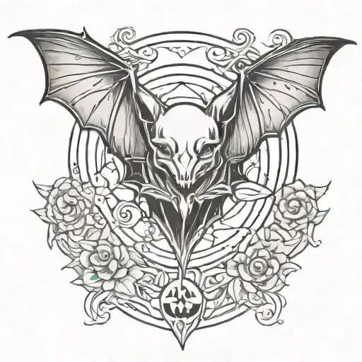 Outline Of A Bat