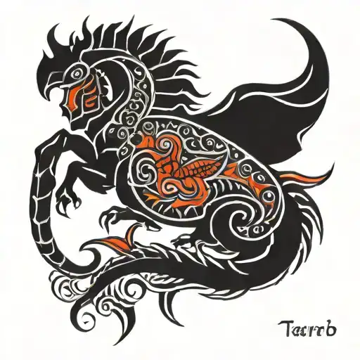 Scorpio And Taurus Horoscope Tattoo Tribal
