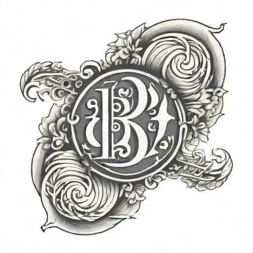 Initials Of Three People Stacked On My Inside Bicep