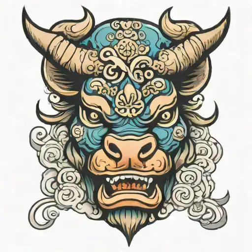 Japanese Bull Head Children's Colors