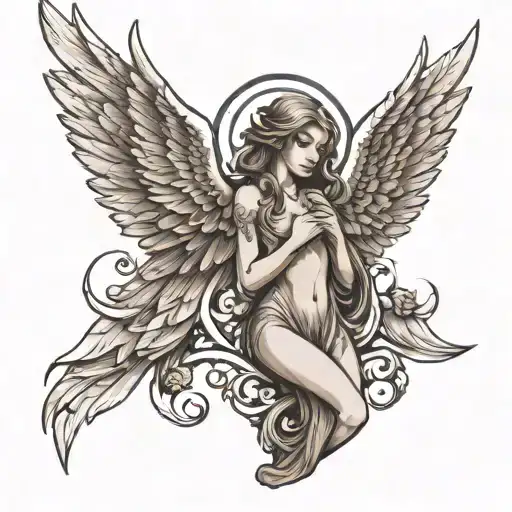 Seraphim Angel With 3 Pairs Of Wings