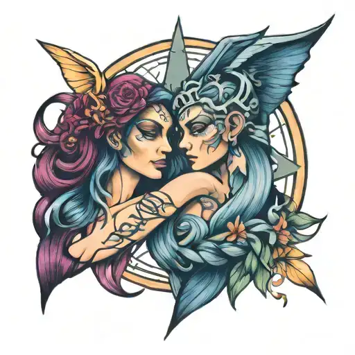 Gemini Libra Cancer Signs Intertwined