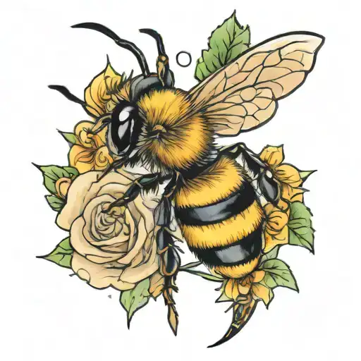 Bee With An Arrow Through It