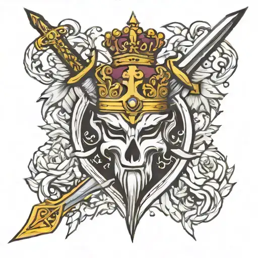 King Crown Sword Sagittarius