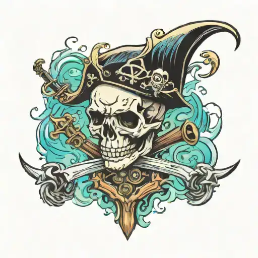 Skull Sea Pirate