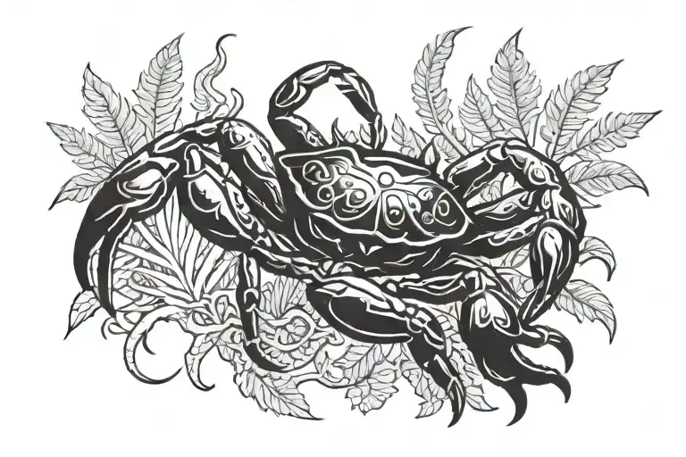 Nz Forest With A Crab