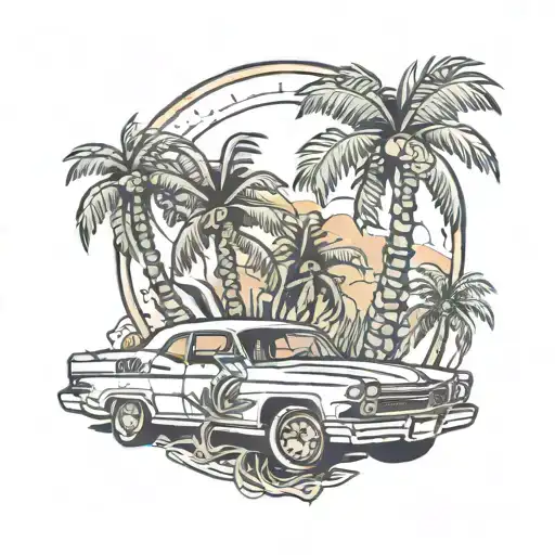 Car Dollar Palm Tree 2023