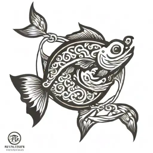 Pisces Logo On Wrist