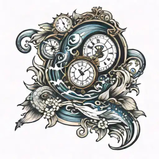 Sea And Clock