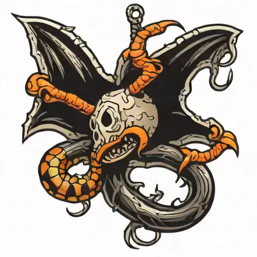 Crow Snake Crab Bat Hanging