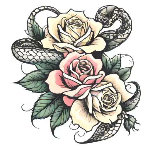 Rose & Snake