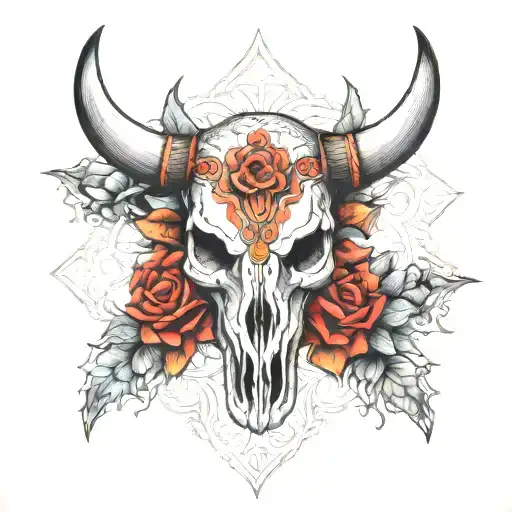 Bull Skull Mandala