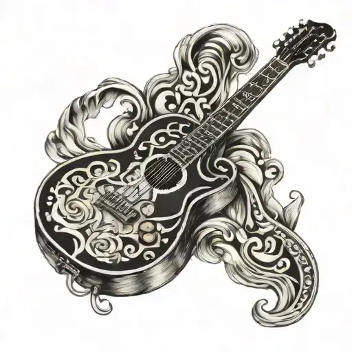 Guitar With Passion For Music