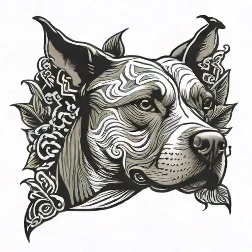 Single Line Pit Bull