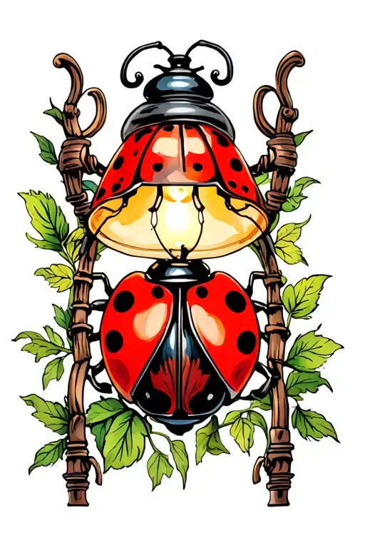 Minor And Ladybug Lamp