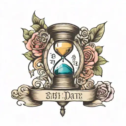 Birth Date Hour Glass