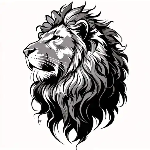 Lion Looking To Heaven