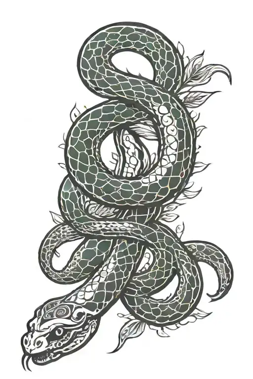 Mamba Snake Ouroboros Snake
