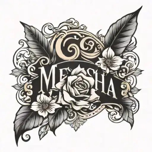 Meesha Daughter Name Tatto